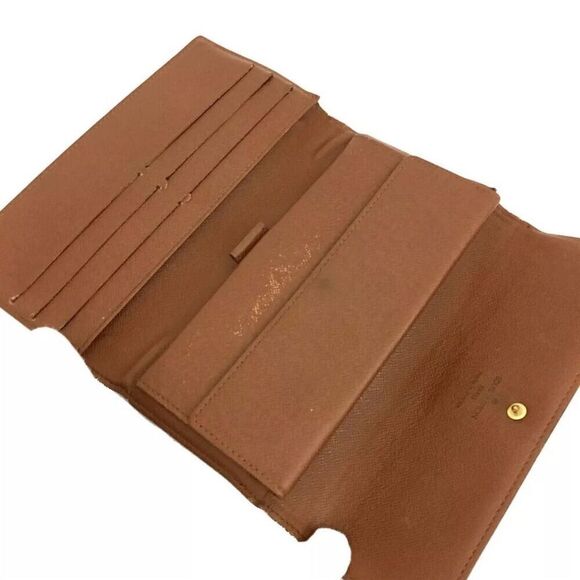Louis Vuitton Monogram Sarah Long Bifold Wallet Brown Unisex - Picture 5 of 8